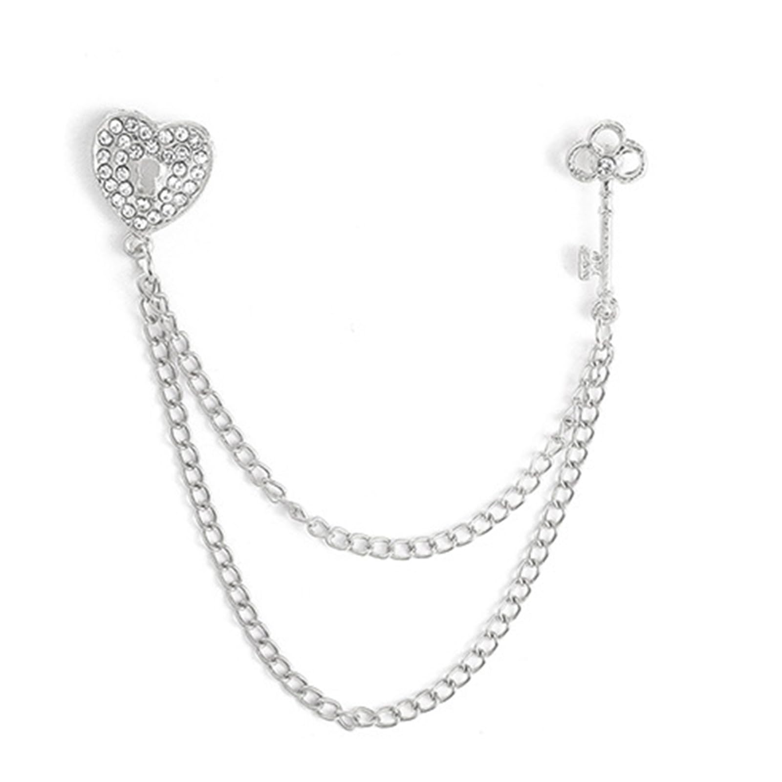 MICFENY Stylish Unisex Heart Pendant Necklace With Practical Metal Chain Fashion Accessory For Everyday Wear