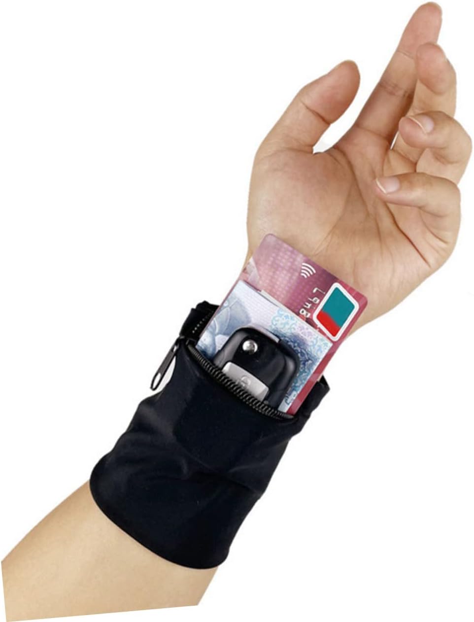KOMBIUDA 2pcs Sports Arm Bag Cell Phone Armbands Running Armband Phone Holder Pocket