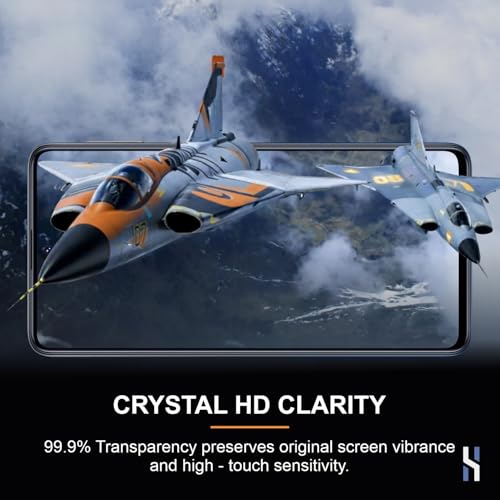 Image of Tempered Glass for Samsung Galaxy M31S | A51 | A52 | A52S (6.5 Inch) Military Grade 9H Screen Guard, Anti-Scratch, Shatterproof, Edge-to-Edge Full Coverage - Black Border