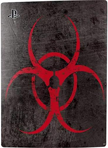 Skinit Decal Gaming Skin Compatible with PS5 Console - Biohazard Red Design