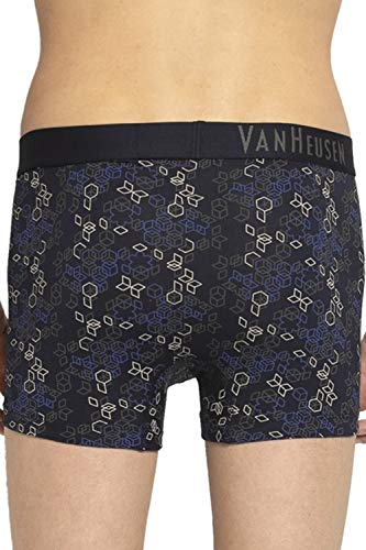 Image of Van Heusen Men's Cotton Trunk - Pack of 1 | Contoured pouch for support | Antibacterial Briefs | Sweat Absorbant | Moistue Wicking | Breathable Everyday Underwear | Long Lasting Color| Printed Colors | Style 10047
