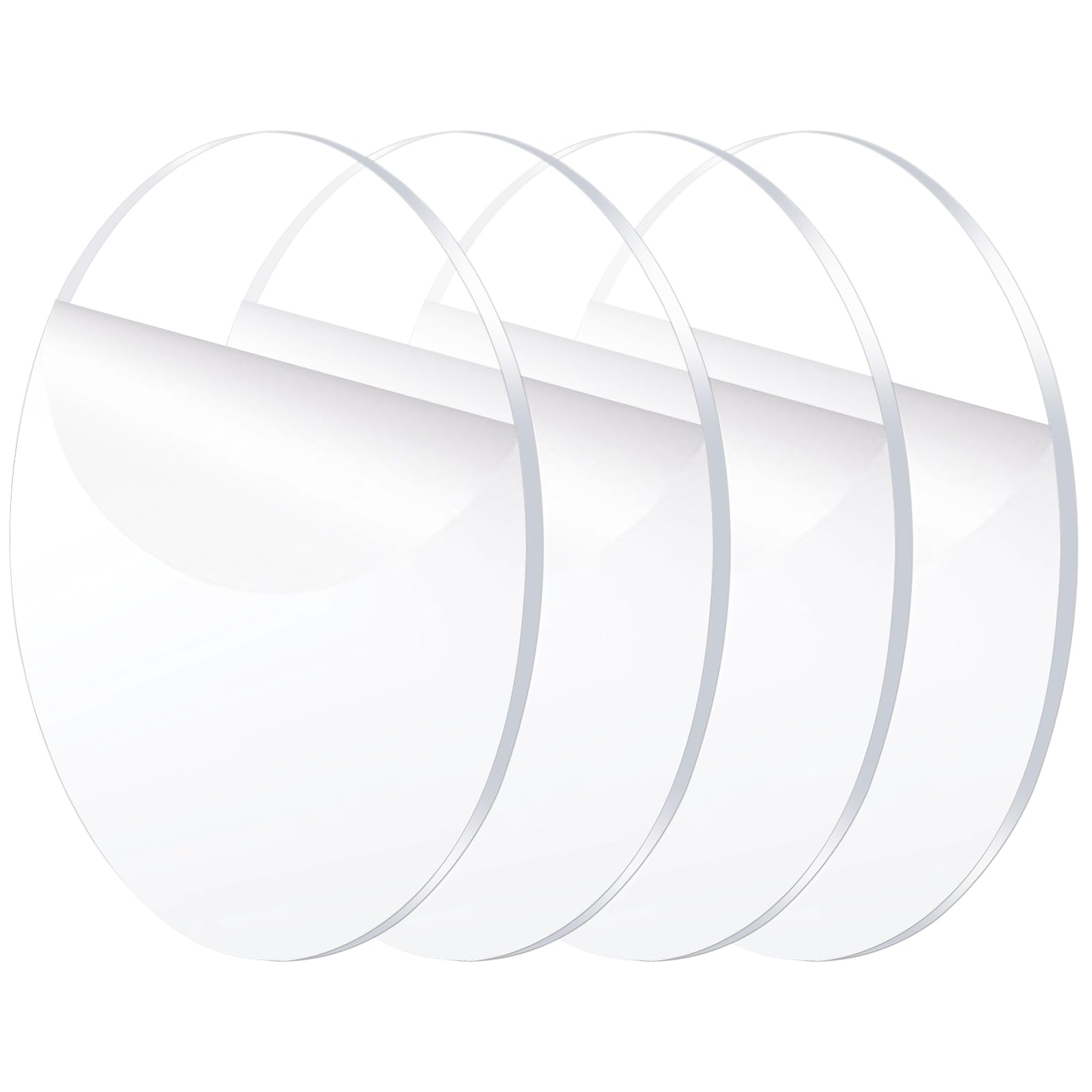 Clear Acrylic Sheets - 13" Round, 2 Pack -21