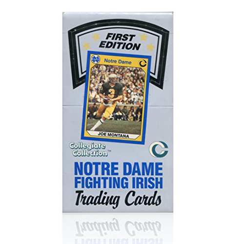 first edition notre dame trading cards 1990 Notre Dame Fighting Irish 1st Edition Trading Cards in Store Display  Box