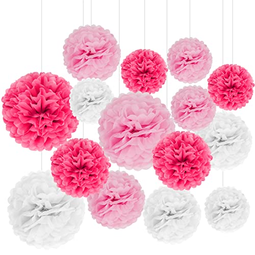 Pompones de papel de seda: decoraciones esponjosas para fiestas