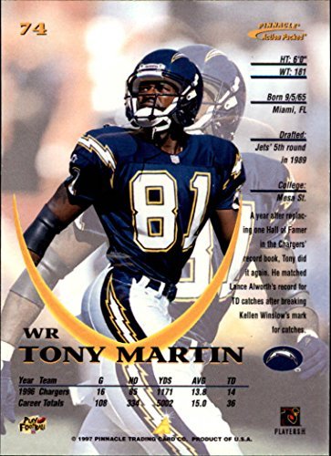 NFL レジェンドスーパースター　action packed セット Amazon.com: 1997 Action Packed #74 Tony Martin NFL Football
