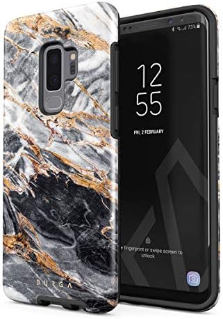 BURGA Phone Case Compatible with Samsung Galaxy S9 Plus – Black and Gold Marble Stone Cute Case for Girls Heavy Duty Shockproof Dual Layer Hard Shell + Silicone Protective Cover BURGA Phone Case Compatible with Samsung Galaxy S9 Plus – Black and Gold Marble Stone Cute Case for Girls Heavy Duty Shockproof Dual Layer Hard Shell + Silicone Protective Cover