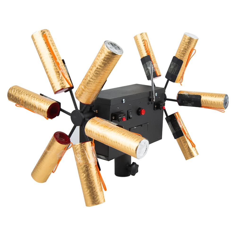 Système De Tir De Feux d'artifice,Récepteur De Feux d'artifice Froid 12 Pièces,Machine à Fontaine à étincelles Rotative à Double Roue avec Télécommande sans Fil,pour équipement De Scène De Mariage