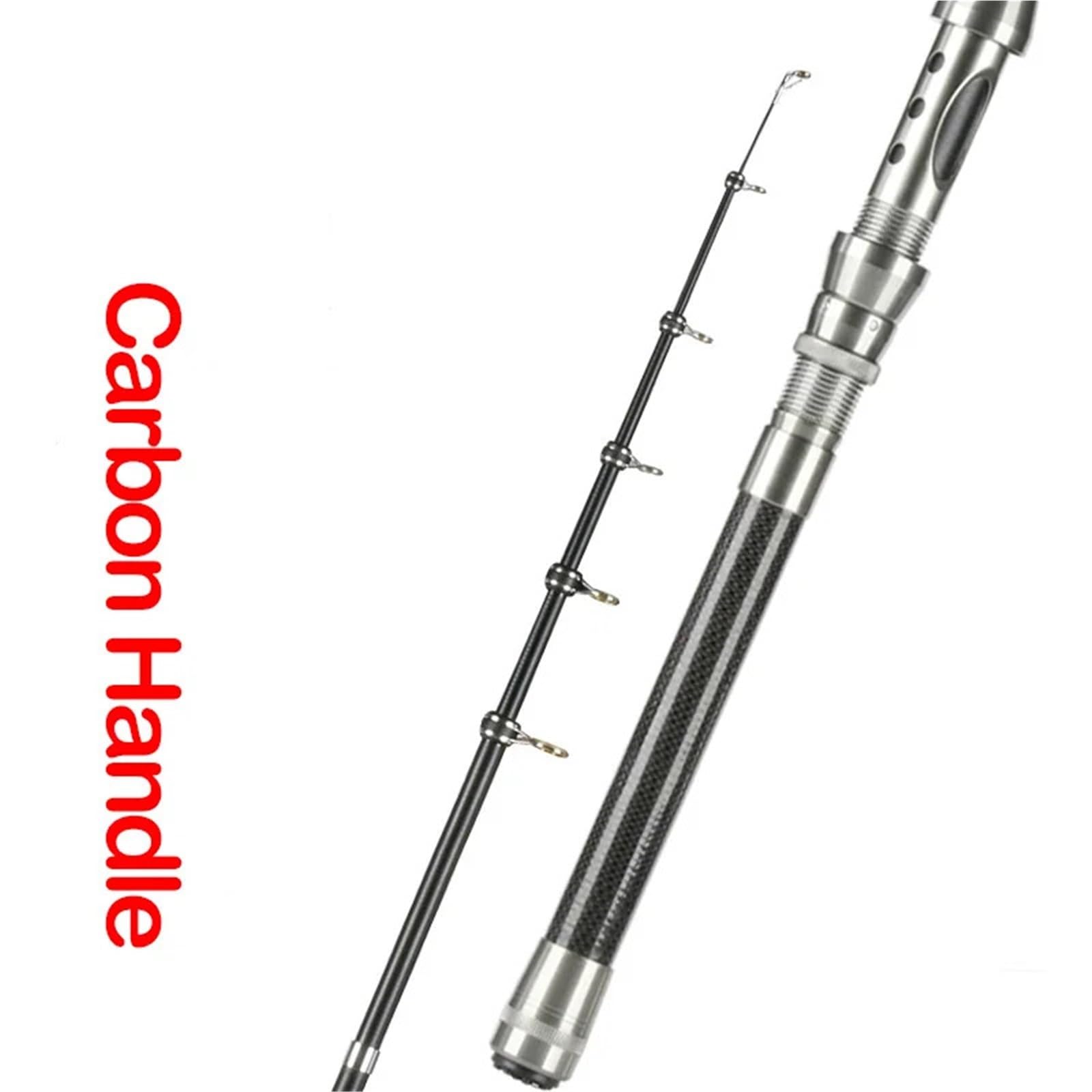 Canna da pesca telescopica Rock Spinning Fly Carp Feeder Fibra di carbonio 2.7M .4M .1M 1.8M .5M Mini canna viaggio