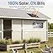 DC HOUSE 20W Solar Powered Exhaust Fan for Chicken Coops Greenhouses Sheds Pet Houses and Windows Waterproof and Easy Plug and Play Installation