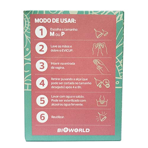 Evicup Coletor Menstrual Tamanho M. Substituto Moderno Do Absorvente. Econômico, Ecológico E Saudáve
