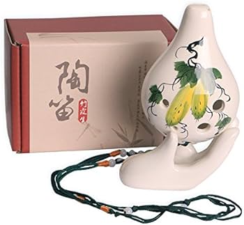 Amazon | オカリナ ocarina 陶器製6穴 短い 中国陶笛 (赤) | オカリナ