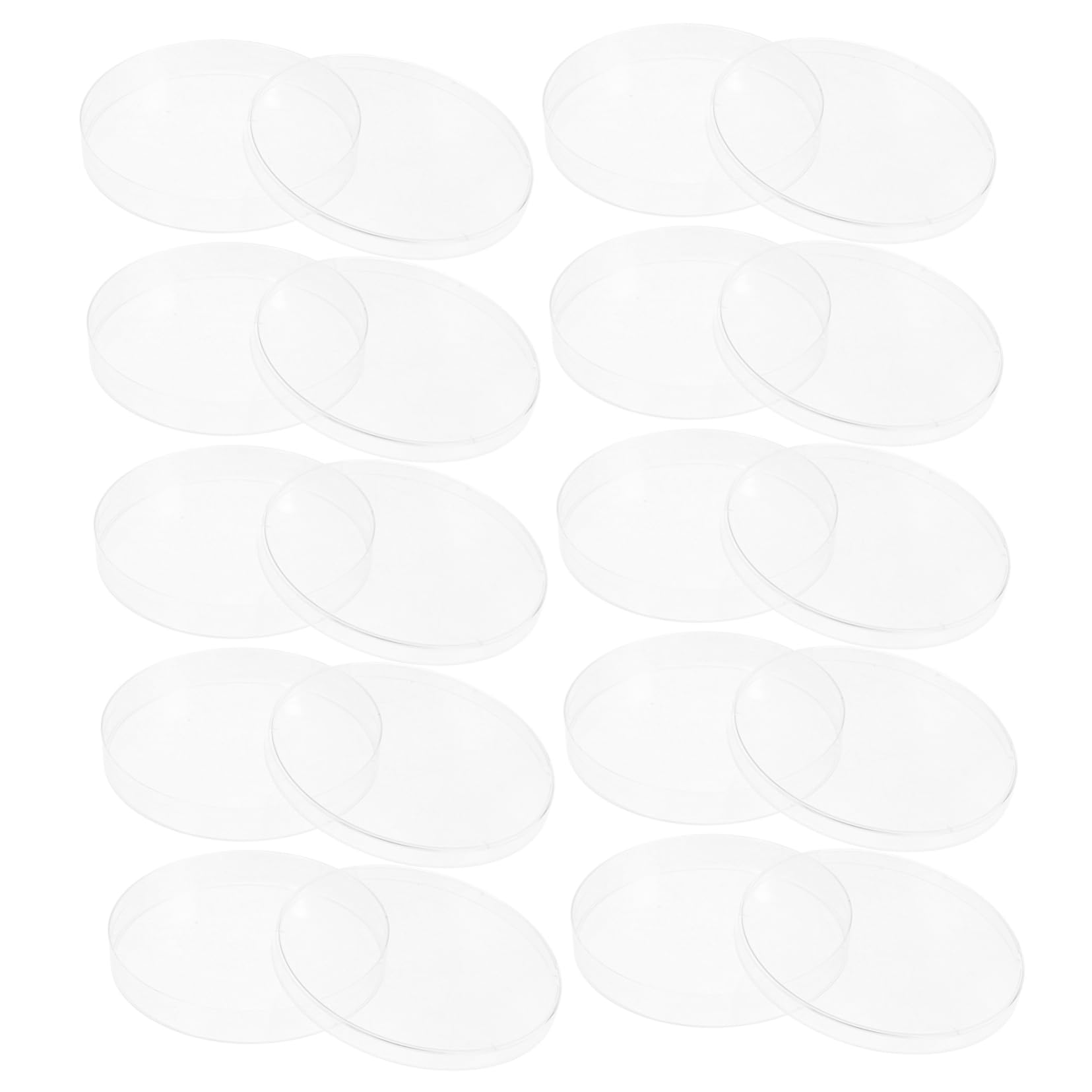 CIYODO 10pcs Square Petri Dish Tissue Culture Plate Agar Petri Dishes Lab Culture Holder Borosilicate Petri Dishes Cell Dish Laboratory Culture Holder Culture Dish Plastic Transparent
