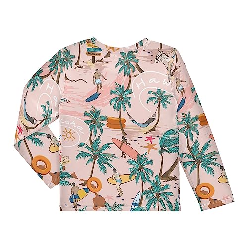 Image of CaTaKu Boys Swim Shirt Long Sleeve Rash Guard for Boys Toddler Rashguard Water Sun Shirt UPF+ 50 Swimwear
