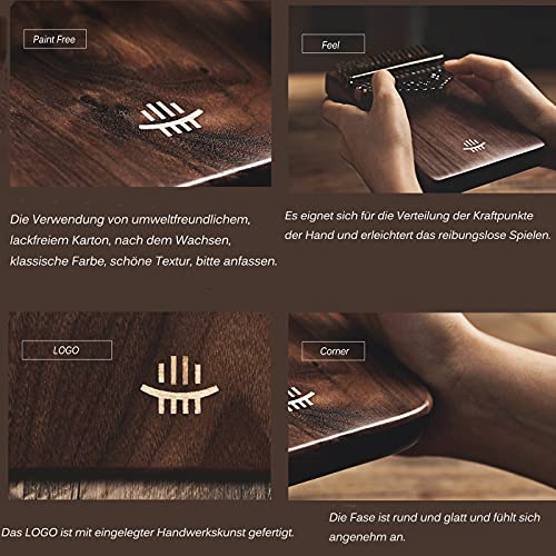 Kalimba 21 sleutels, marimpafoon professionele duim piano muziekinstrument met bladmuziek, opbergtas en tuner etc. Ideaal voor persoonlijk gebruik of als een geschenk - Image 5