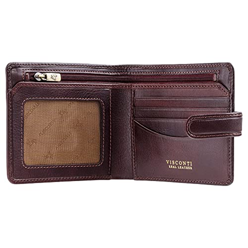 Visconti Tuscany 41 Secure RFID Blocking Genuine Leather Wallet (Brown) - Image 3