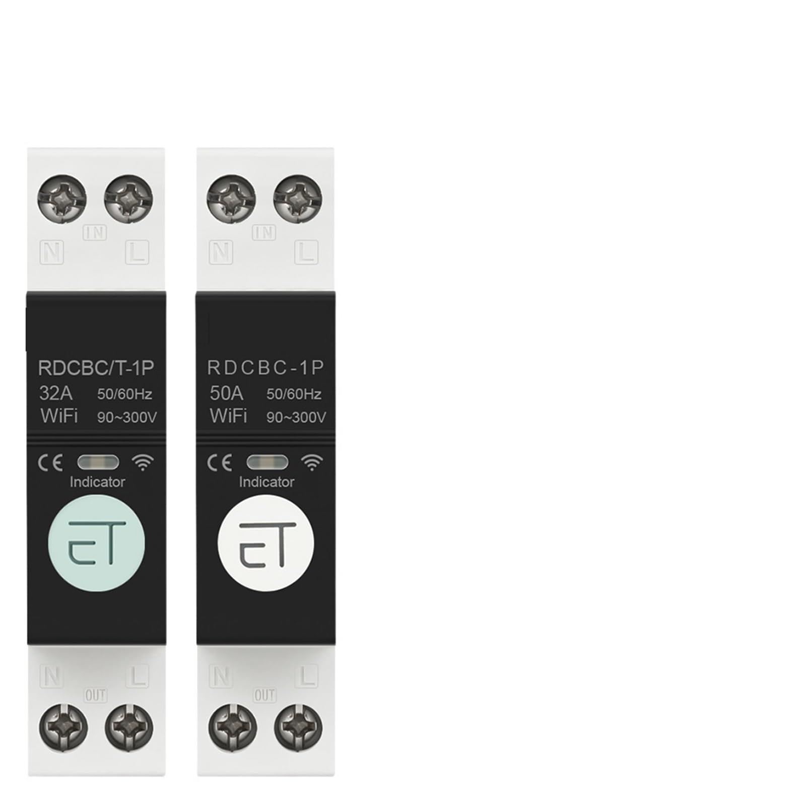 Przełącznik przekaźnika czasowego Inteligentny wyłącznik automatyczny Wi-Fi Pilot 1P+N 63A pamięć wyłączania Alexa Home Assistant (EWelink (White), 32A)