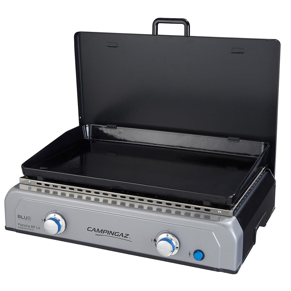 Campingaz Blue Flame LX Barbecue Gas 2 bruciatori Acciaio Griglia Tavolo BlueFlame Grigio