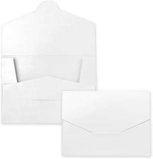 5 carpetas de papel estables para DIN A4 y DIN C4 en color blanco intenso – 22 x 30,5 cm – 240 g/m² – adecuado como carpeta de presentación, carpeta de solicitudes y proyectos