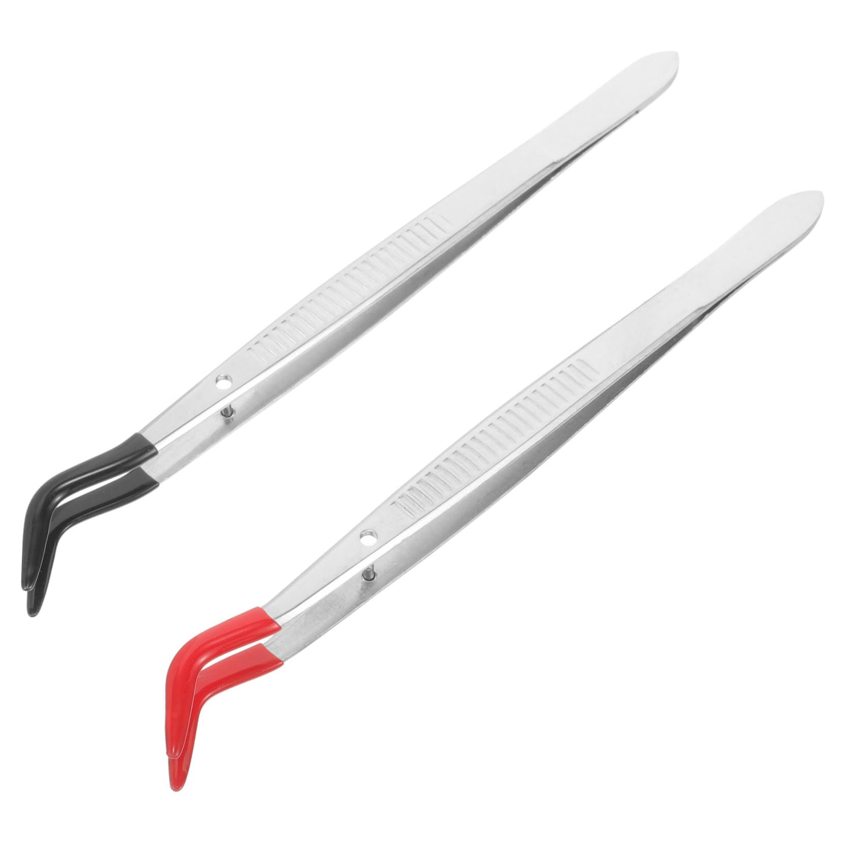 ULDIGI 2pcs Stamp Tweezers Fake Eyelash Tweezers Photo Tweezers Clip Eyebrow Tweezers Sticker Tweezers Seafood Tweezers Crafting Tweezers Fake Lash Tweezers Coin Tweezers Stainless Steel