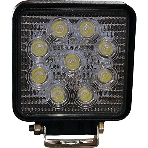 Tiger Lights TL100S LED Square Spot Beam 12V, 27 Wattage, 4 1/2 Length, 4 1/2 Width, 1400 Lumens, Spot Off-Road Light