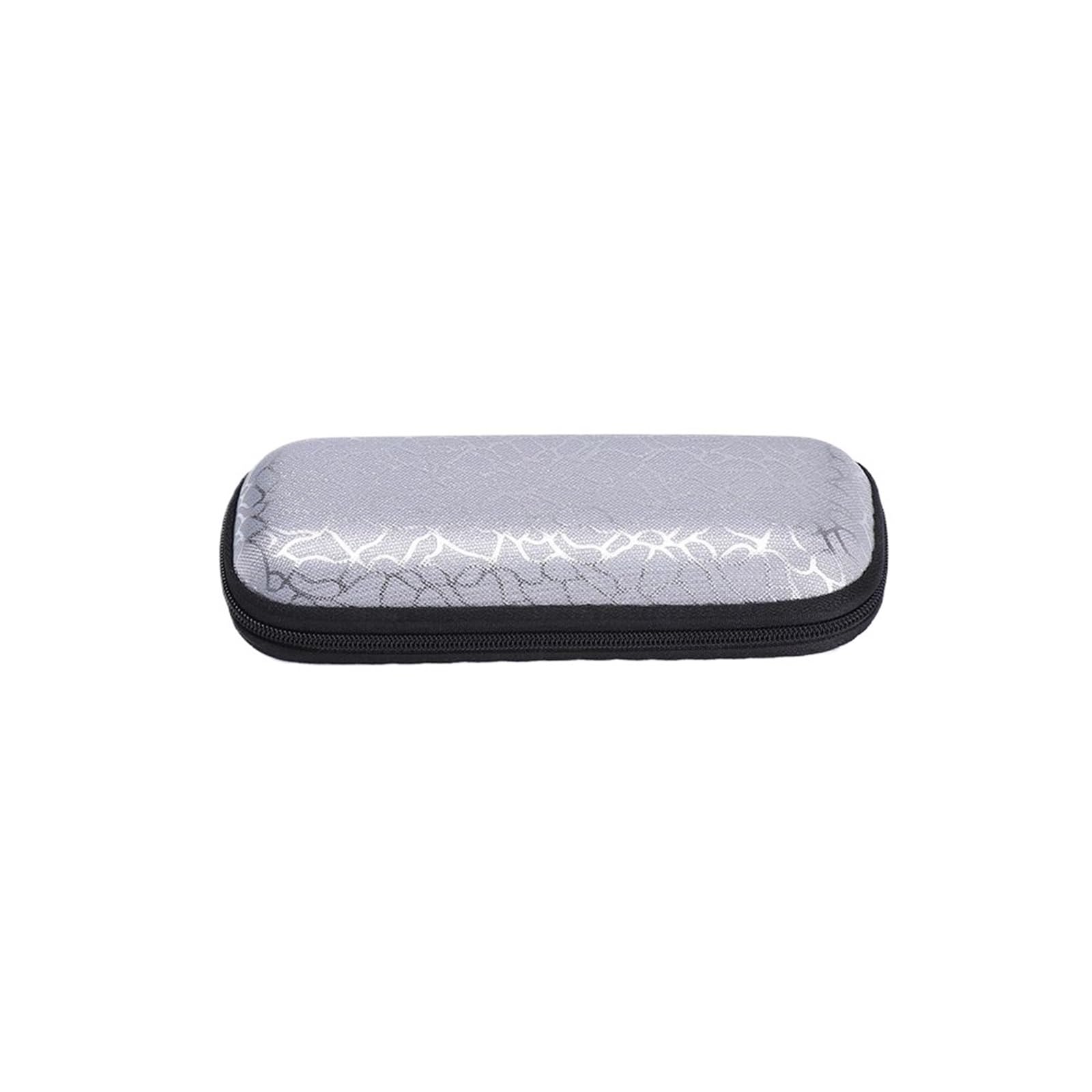 étui à lunettes, Étui à lunettes fermeture éclair rayée unisexe, étui de protection portable for soleil