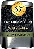 63 Grad - Kubebenpfeffer ganz - Schwarzer Pfeffer - Javapfeffer (45g)