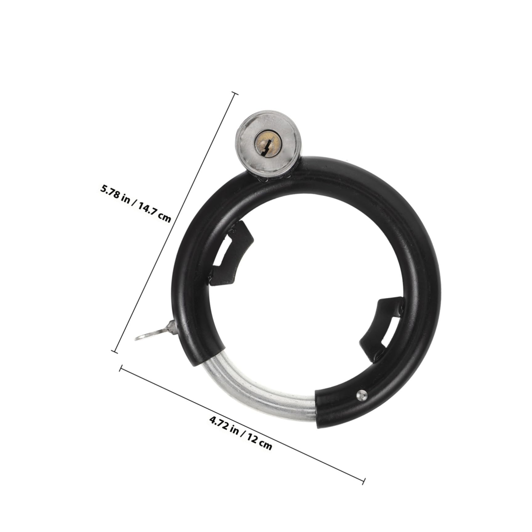 Lucchetto Rotondo Per Bicicletta in Metallo Resistente All Usura Adatto Manubri Telai e Portapacchi Per Mountain Bike Biciclette Standard e Scooter