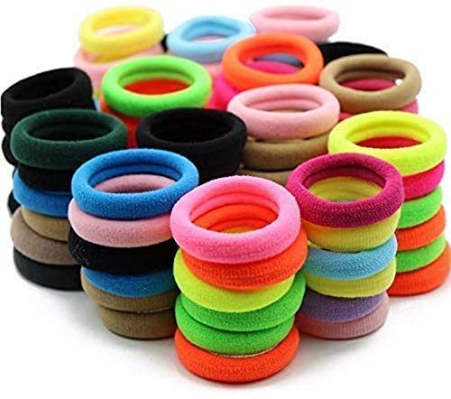 Colors & Blends – Hair Rubber Bands For Women/Girls – Pack of 100 pcs