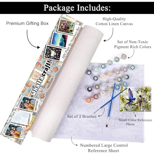 Image of Whattacraft! DIY Acrylic Paint By Number Kit for Adults Kids Beginner Number Painting Kit DIY Canvas Painting By Number Wall Decoration DIY Painting Kit for Adults | Lord Shiva and Parvati Divine