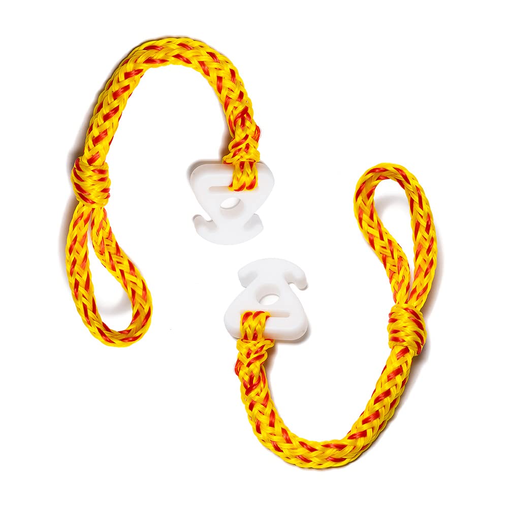 NIUTRIP 2 Packs Boat Tube and Tow Rope Quick Connector, Water Towable Tubes Connector Compatible for Boating, Tubing, Wakeboarding, Skiing, Watersports, Length 21-21/32"