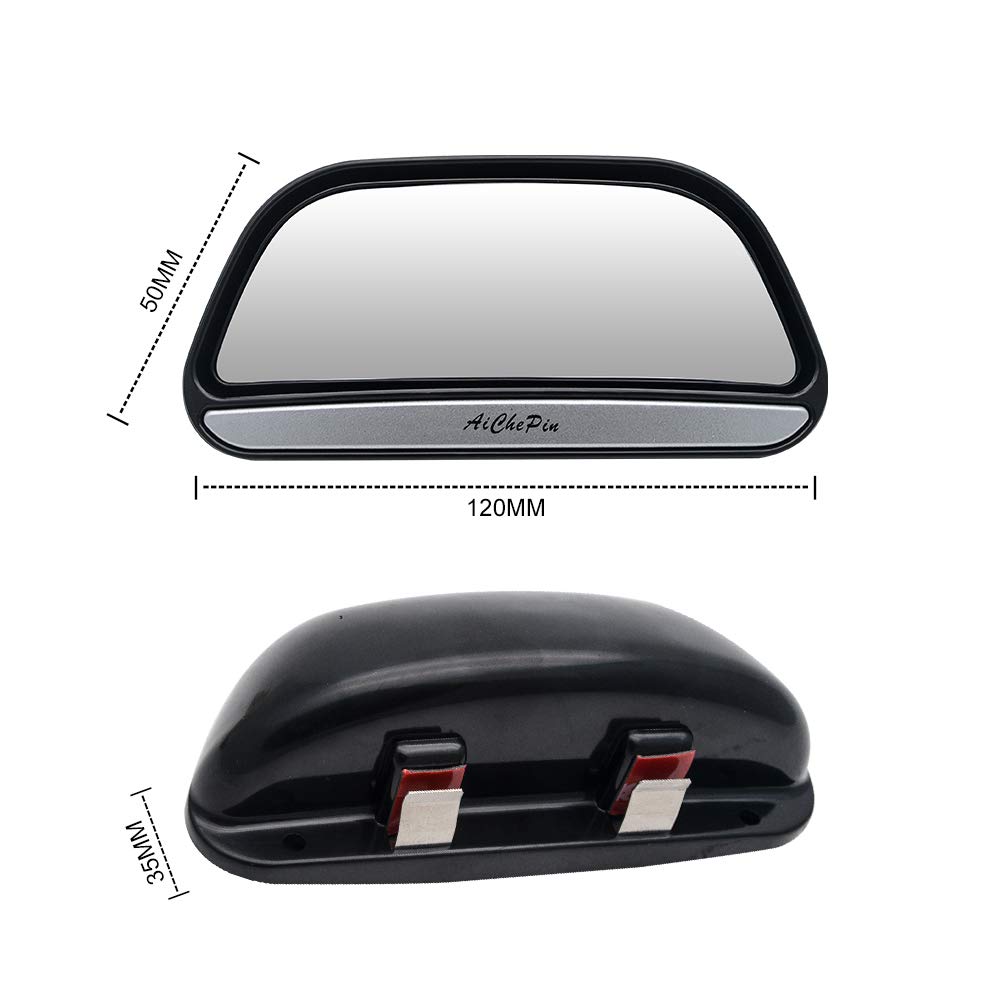 Baceyong 2x Specchietto retrovisore accompagnato, Specchietti per punto cieco, Specchietti retrovisori sostitutivi per auto universali, Specchietto panoramico grandangolare regolabile a 360°
