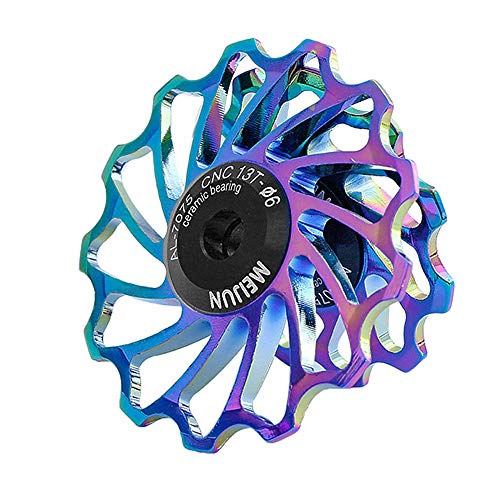 Roda guia traseira de cerâmica, Romacci Roda de guia traseira de cerâmica para mountain bike 11T 13T