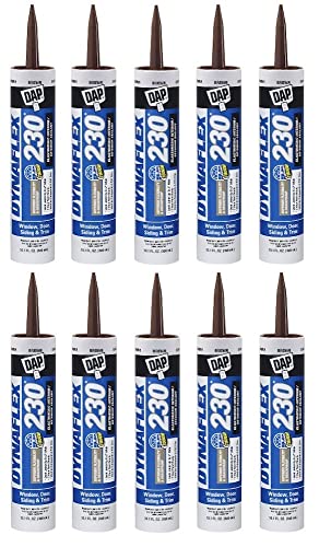Dap 18418 10.1-Oz. Dynaflex 230 Brown Latex Sealant - Quantity 12 Caulk & Silicone Sealant