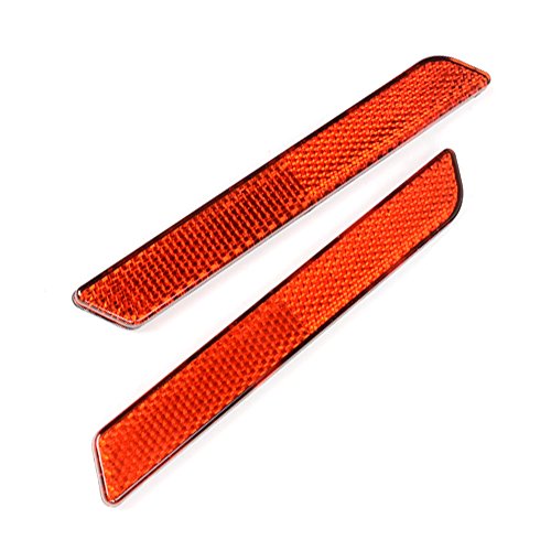 Astra Depot 1 Pair Hard Bag Saddlebag Latch Cover RED Reflector Compatible for Harley Touring Road Street Glide Custom Sport Bike