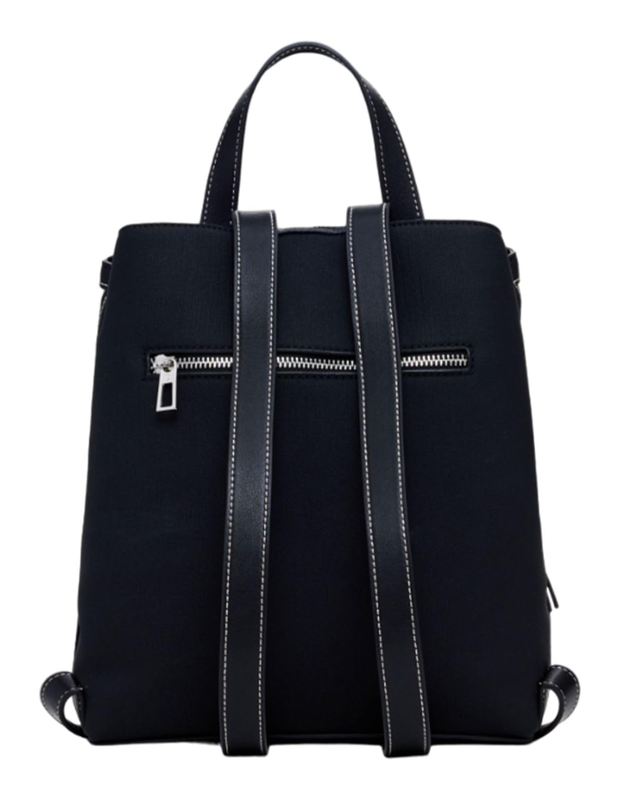 Desigual Mini zaino da donna in poliuretano, Nero, Einheitsgröße