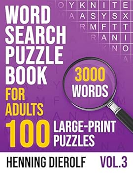 Paperback Word Search Book for Adults: 100 Large-Print English Puzzles Book