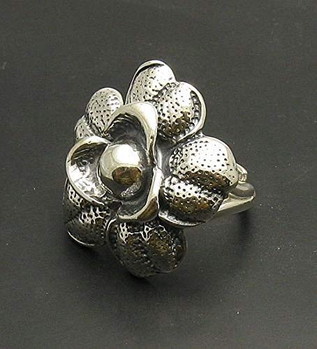 Bague en argent fleur 925 taille ajustable Empress R000767 - 5