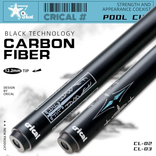 Tacón de billar de fibra de carbono 58 pulgadas con extensión miniatura 4