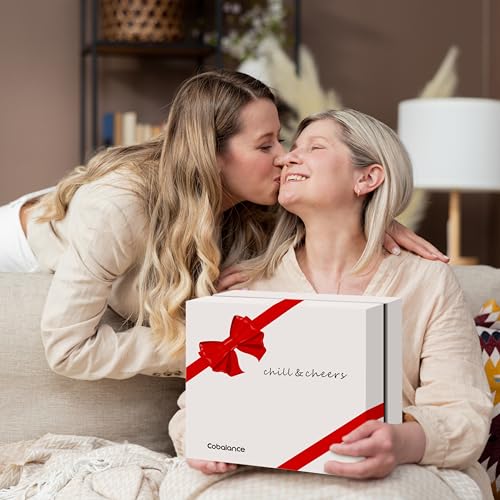 Cobalance 2-in-1 Smart Temp Chiller: Maintain Wine at 55°F & Coffee Creamer at 41°F, Perfect Cooler for Home, Cafes & Gifting