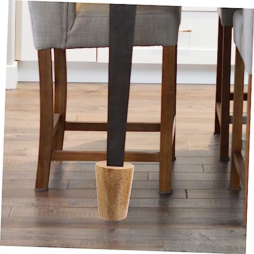 Patas de Muebles de Madera NUOBESTY de 2 Piezas para Soporte de Sofá y Gabinete 4