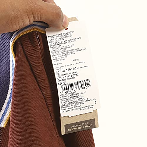 Image of Levi's Men's Regular Fit Solid Polo T-Shirt
