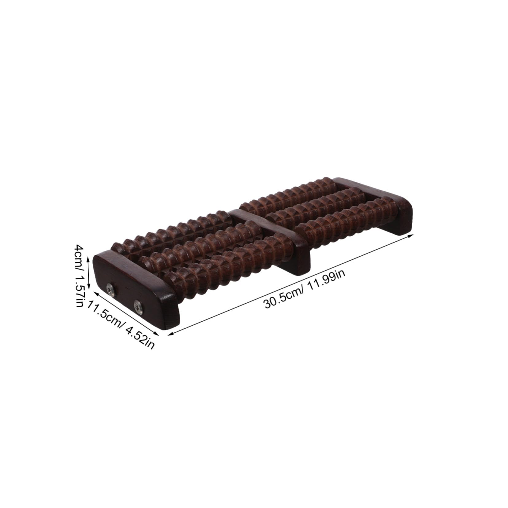 PLAFOPE Rodillo de Masaje de Pies de Madera Natural Portátil y Compacto Masajeador Manual para Aliviar Tensión Muscular y Estimular Circulación para Hombres y Mujeres Casa o Viaje