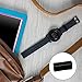 Honbay 4PCS 22mm Rubber Replacement Watch Band Strap Loops (Black)