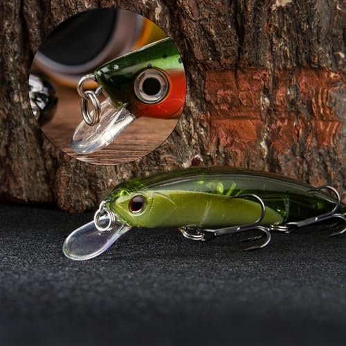 Realure 300 Stück Fishing Sprengring Set, Edelstahl Sprengringe Angeln 8mm 7mm 6mm 5mm 4.5mm 4mm 3.5mm 3mm Sprengring Set, Doppel Kreis Split Ringe, für Angelzubehör Fischen Haken Köder Wirbel Angeln