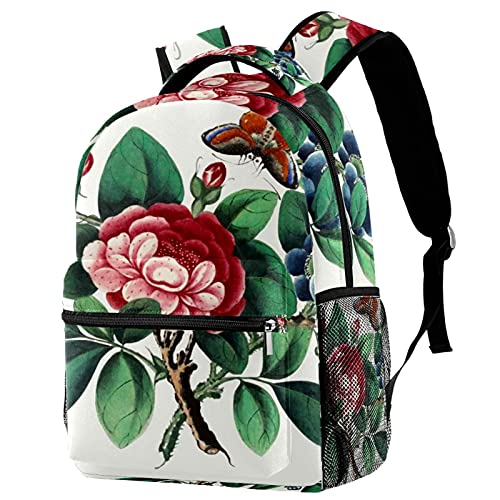 Sac à dos pratique avec poches latérales cygnes blancs multicolore enfant