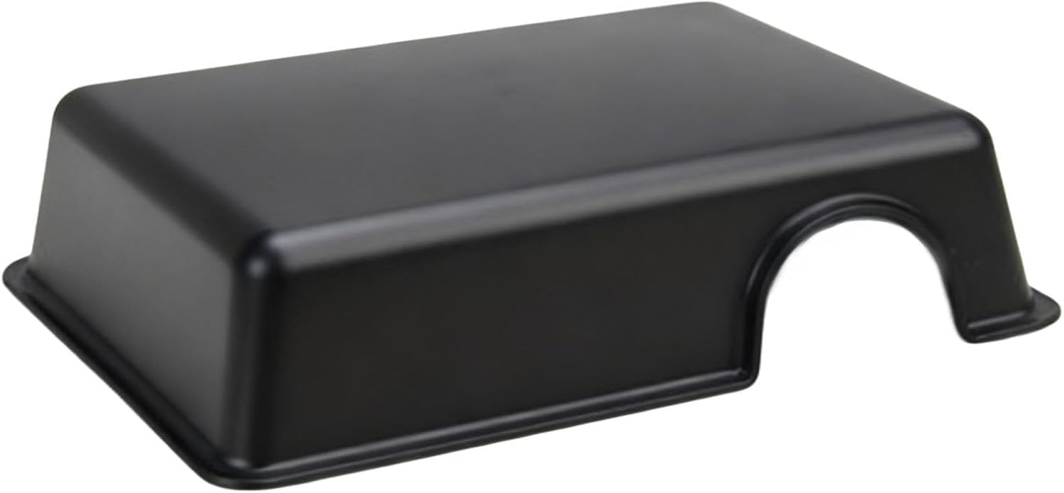 Extra Large Black Reptile Hide Cave, 9.4 X 6.6 X 1.6 in, Sturdy Plastic Safe Hides Box, Snake Hides Box for Ball Python, for Lizard Gecko