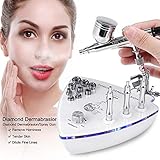 3 En 1 Diamond Microdermabrasion Máquina De Dermoabrasión, Dispositivo De Rejuvenecimiento para La Eliminación De Los Puntos Negros, Aligera Las Pecas