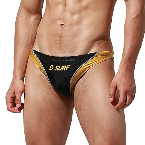 Men's Patchwork Swimsuit Surf Swimming Briefs Low Waist Swimwear 39352