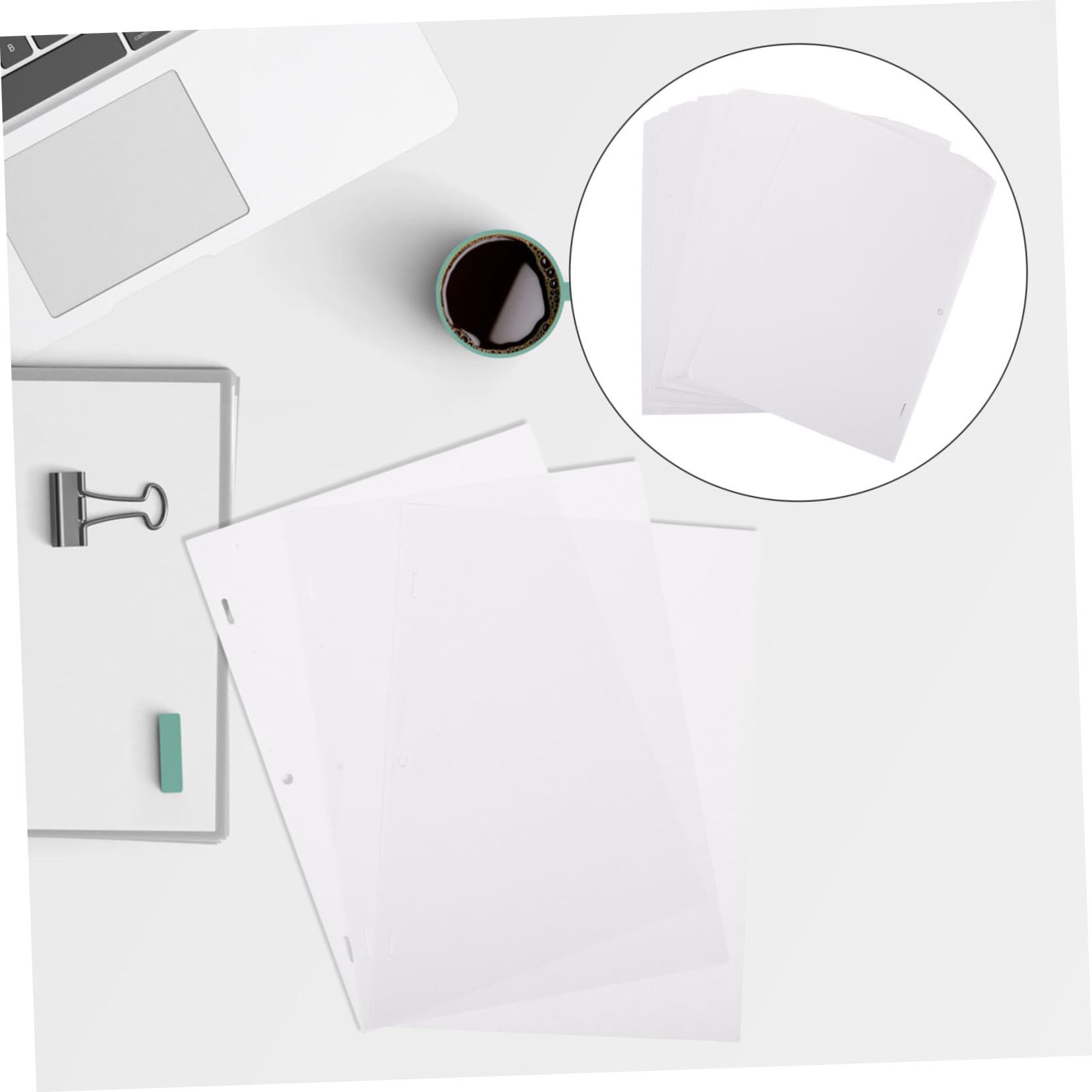 EPIGEIST Lot de 200 Feuilles de Papier à Dessin Vierge Blanc pour Arts et Crafts, Surface Lisse et Fine, Facile à Peindre pour Étudiants et Artistes
