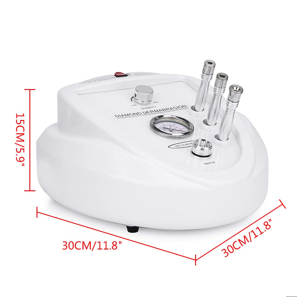 Dispositivo de microdermoabrasión de diamante 3 en 1, máquina profesional de dermoabrasión de diamante microdermoabrasión, dispositivo de cuidado facial de la piel con 9 cabezas de diamante